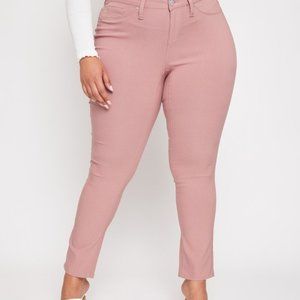 Curvy Bubble Gum Skinny Jeans